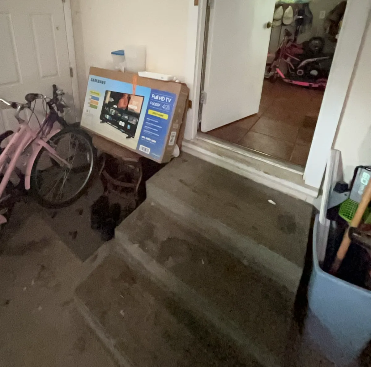 Garage hand rail installation Tulsa before