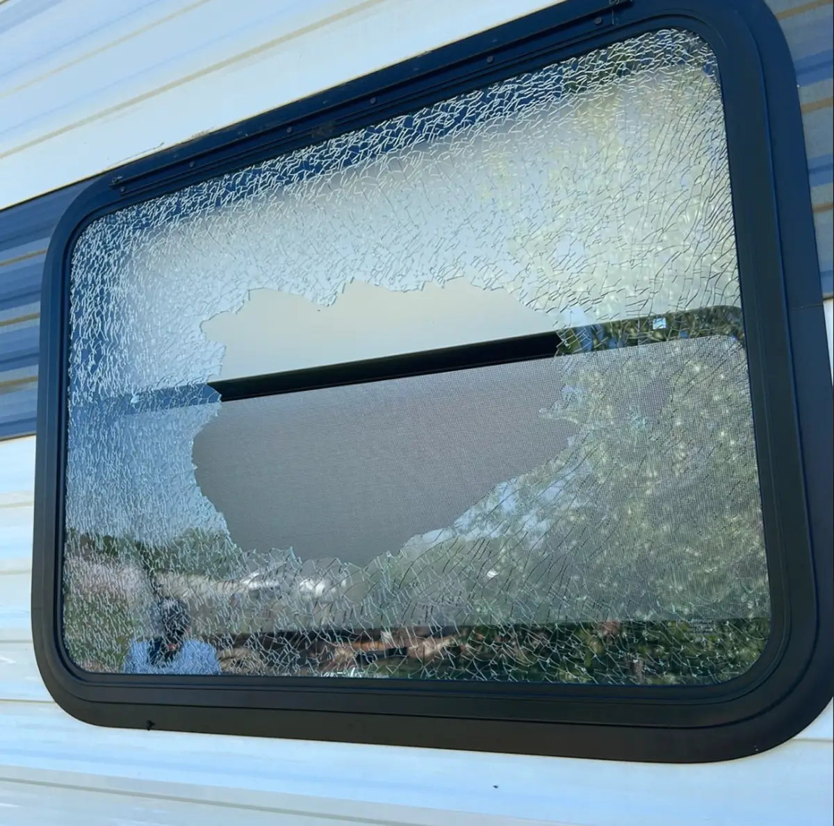 RV Window Repair Tulsa before